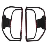 Taillight TAIL LIGHT COVERS FOR LDV T60 2019-2024 MATTE BLACK TRIM